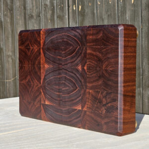 handmade walnut end grain cutting board | pure black walnut butcher block | chef gift