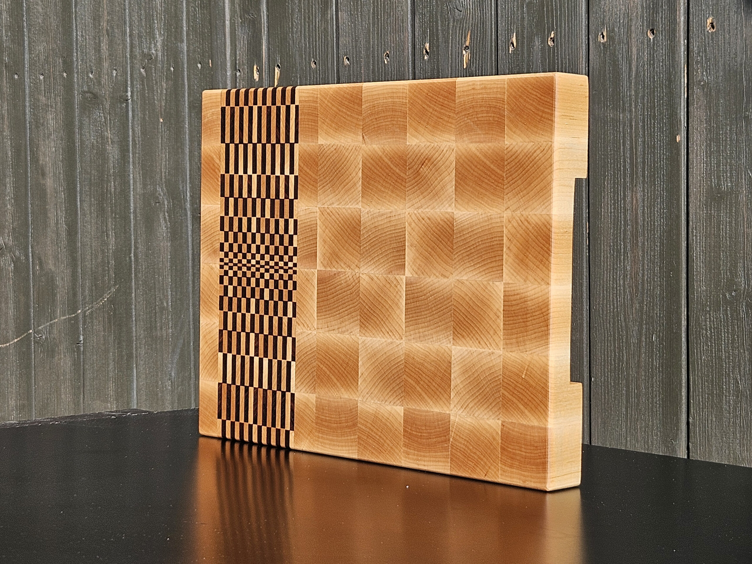 maple end grain cutting board with 3d butterfly walnut inlay | keeduchwoodworking maple end grain cutting board with 3d butterfly walnut inlay | keeduchwoodworking