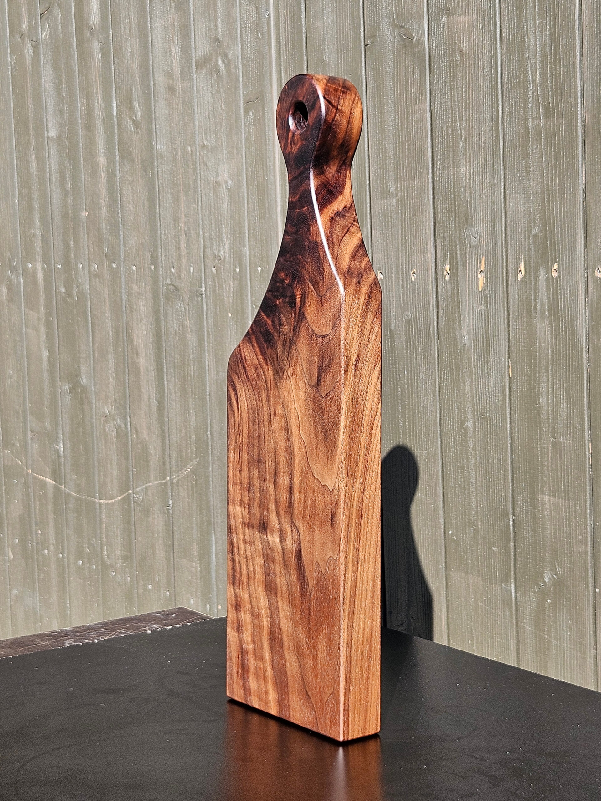 figured walnut serving board | rare grain paddle board | keeduchwoodworking figured walnut serving board | rare grain paddle board | keeduchwoodworking