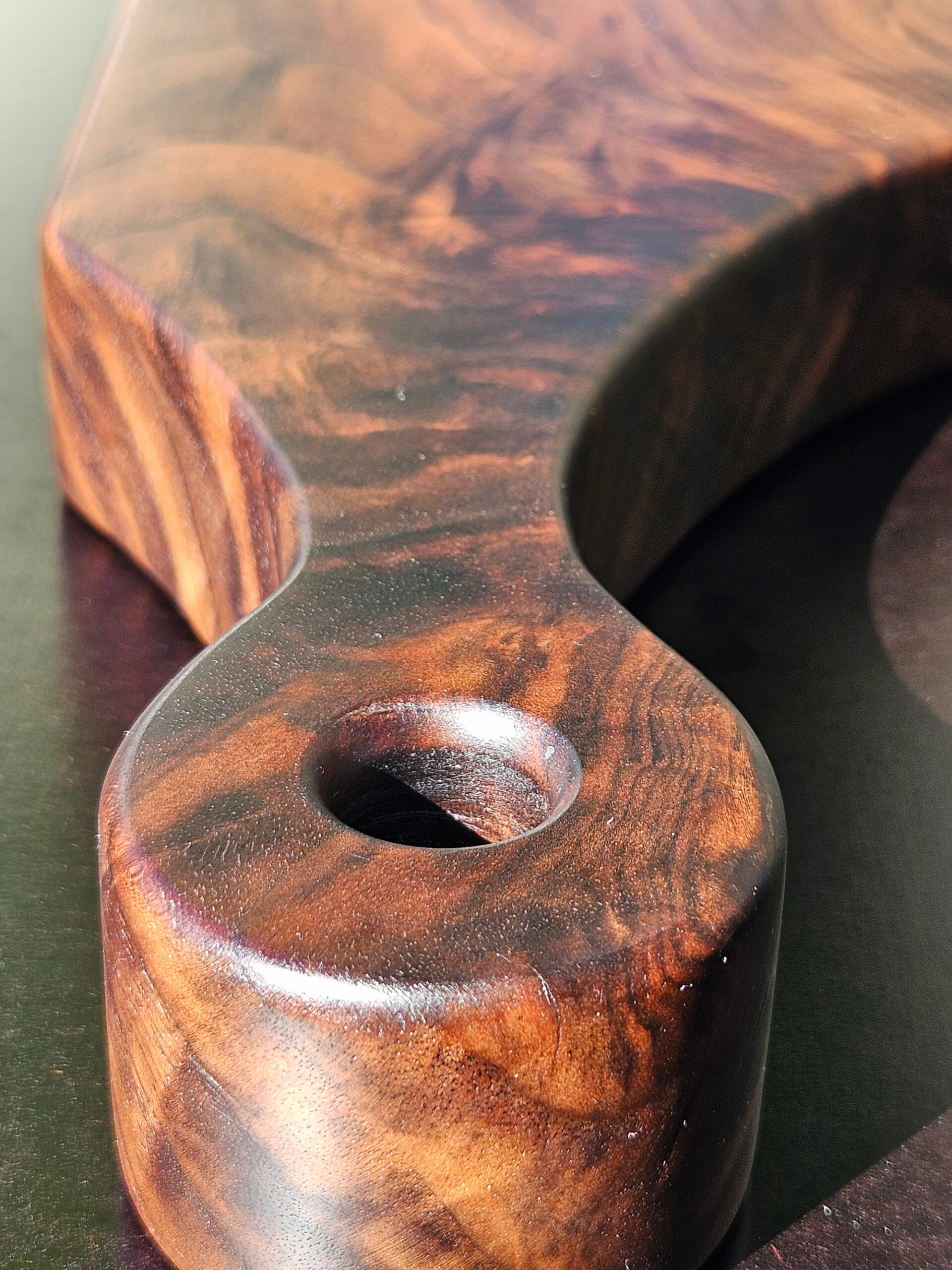 figured walnut serving board | rare grain paddle board | keeduchwoodworking figured walnut serving board | rare grain paddle board | keeduchwoodworking